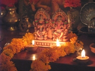 Puja at Premvarni Ashram